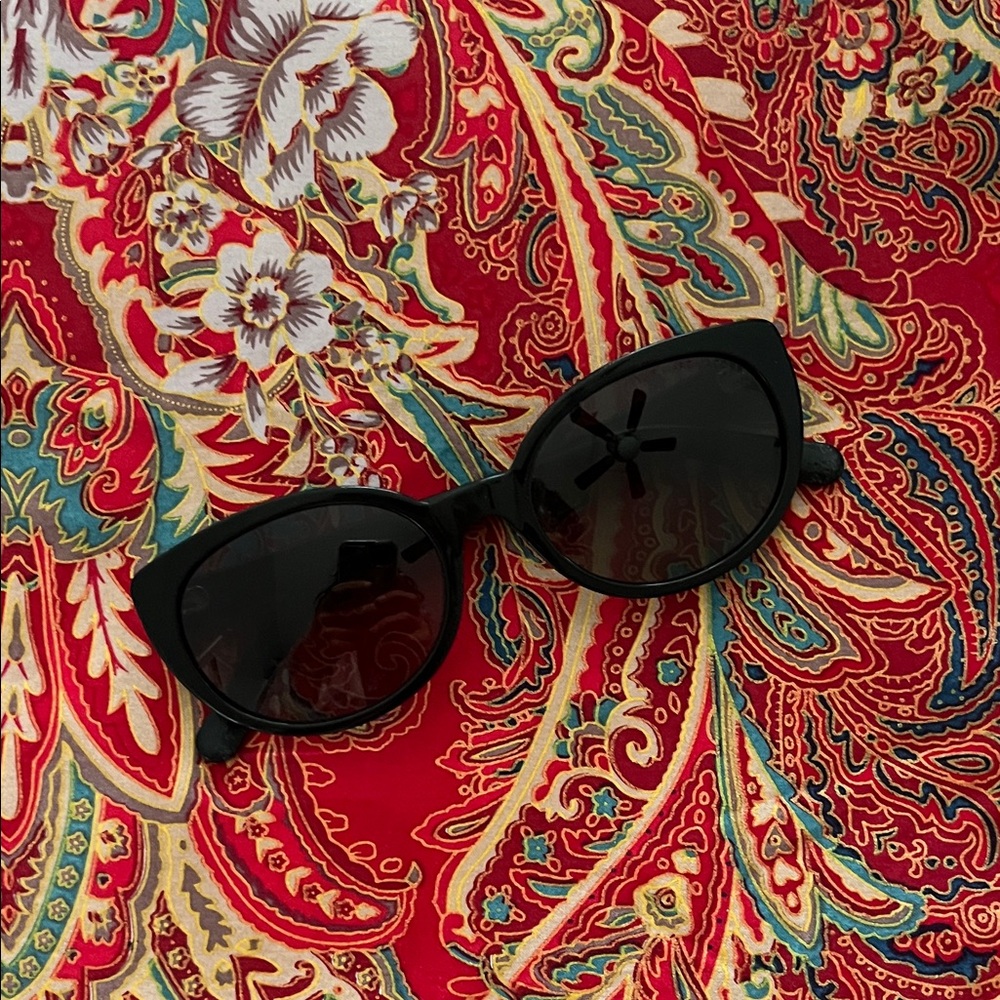 Marc Jacobs Black Sunglasses with Gold Accents